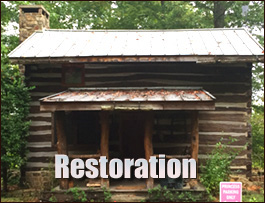 Historic Log Cabin Restoration  Huntsville, Alabama